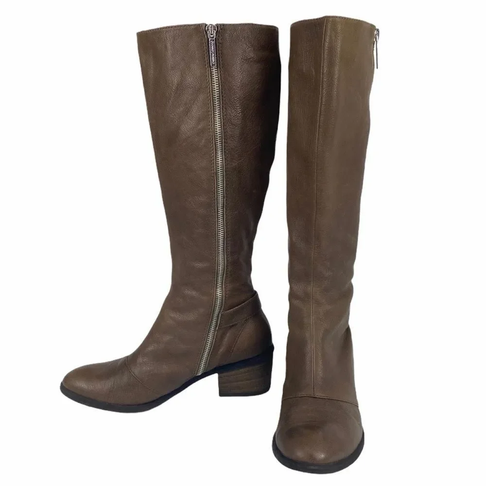 Donald J Pliner Tall pebbled leather 'Dalee' Boot - Picture 8 of 16